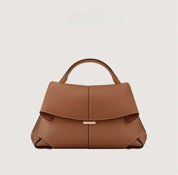 Wrinkle Design High-end Leather Handbag Single Shoulder Large Capacity Commuter Designer Handbag