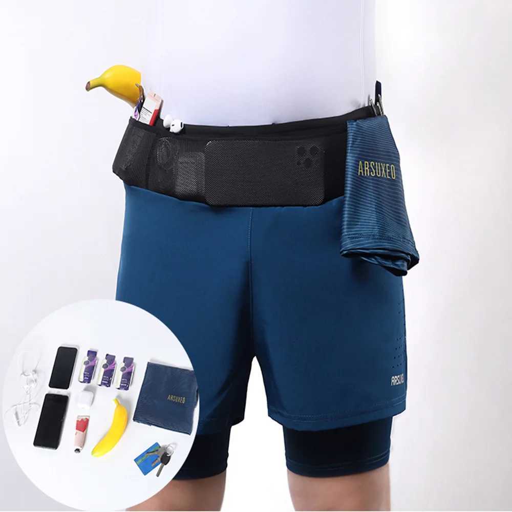 ARLUXEO Mens Running Shorts Outdoor Sports Running Shorts Gym Training Fitness Exercise 2-inch Shorts Breathable Quick Drying W250324
