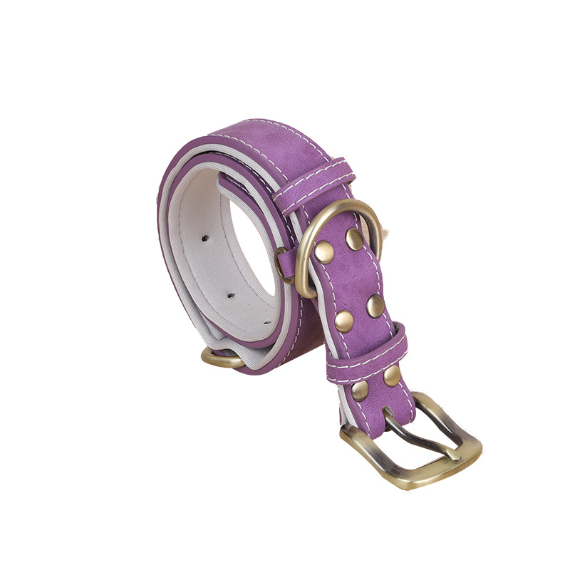 Soft & Strong PU Cat Collar with Retractable Strap and Premium Alloy Clasp Unisex Design