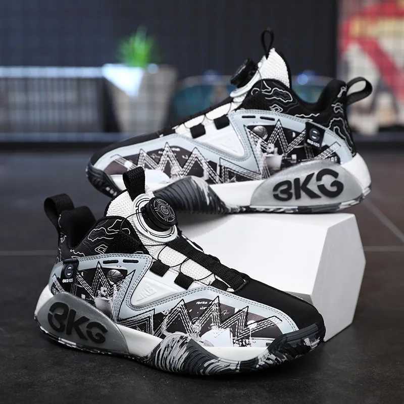 Brand childrens shoes anti slip breathable basketball shoes childrens sports shoes W250324