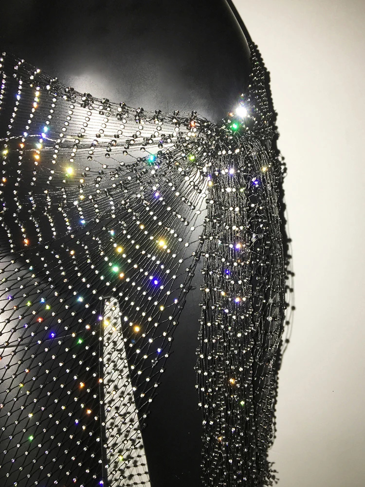 Glitter Rhinestone Bandage Skirt Sexy See Through Hollow Out Bikini Cover Up Skirt Summer Beach Party Rave Festival Mini Skirt 250324