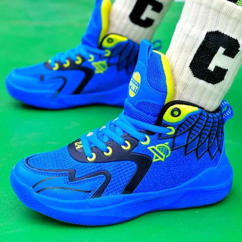 New breathable basketball shoes for boys running shoes for teenagers and middle-aged and elderly children W250324