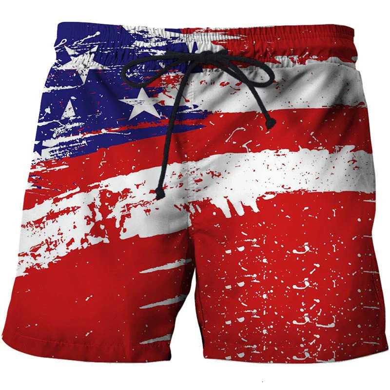 United States Kingdom flag graphics mens board shorts 3D printed casual Hawaiian surfing swimsuits bikinis sunny beach 250321
