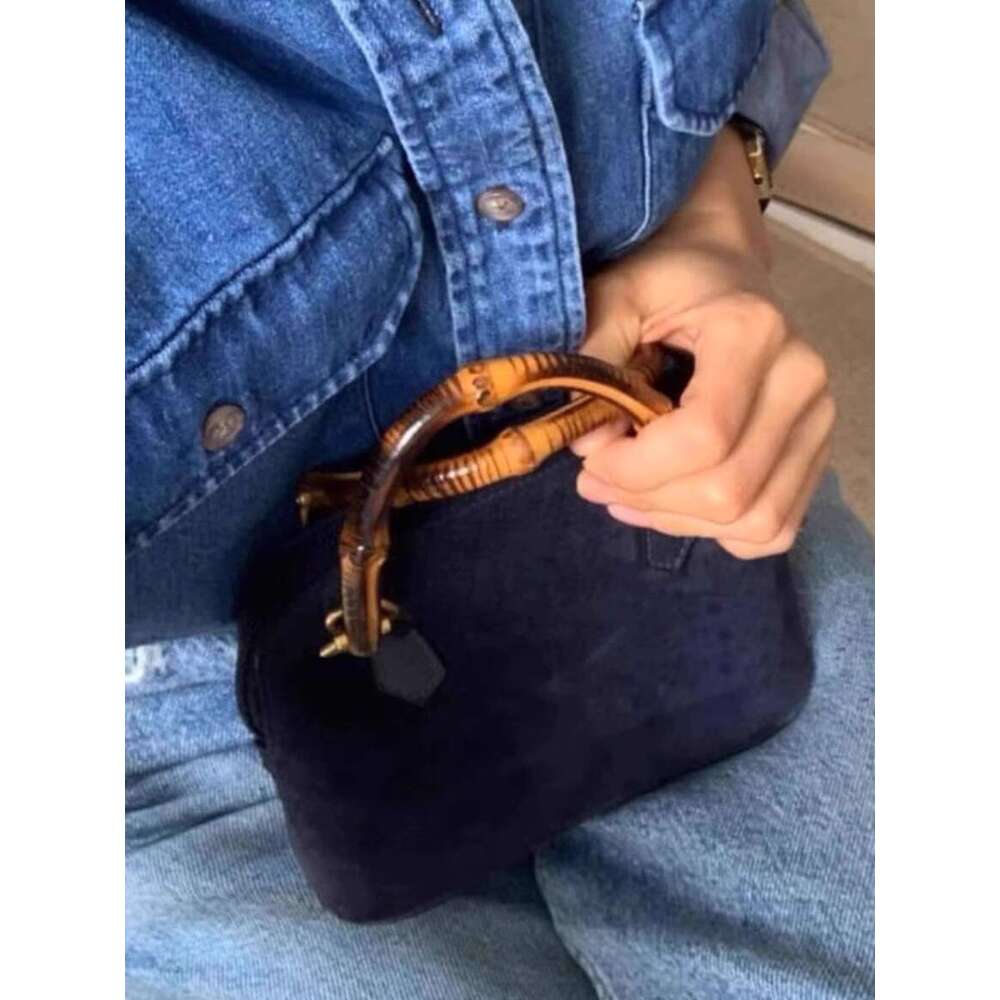 Women's Bags TGF niche designer suede handbag for women new high-end Western style clip bag
