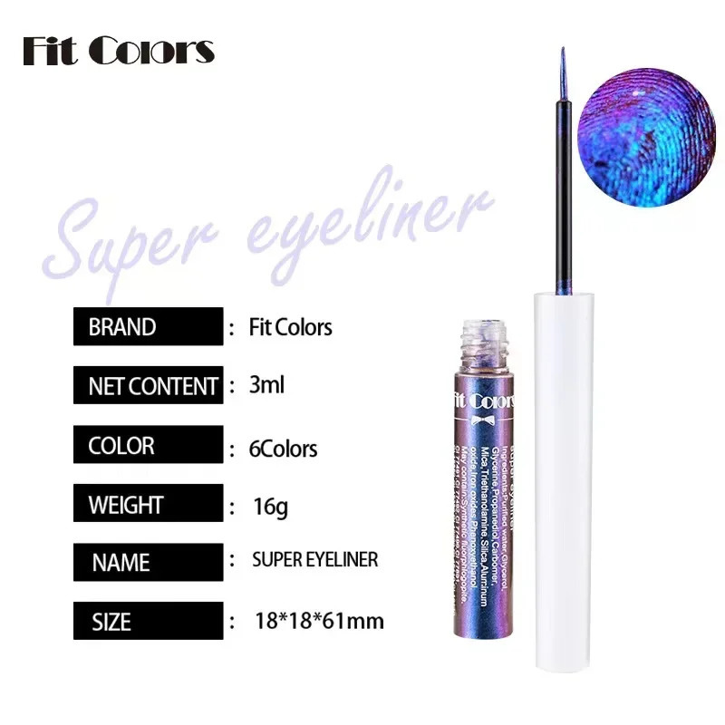 Chameleons Eyeliner Liquid Pearl Gloss Shiny Metallic Eyeshadow Liner Multi Chrome Color Aurora Eye Makeup Glitter Pigment 250324