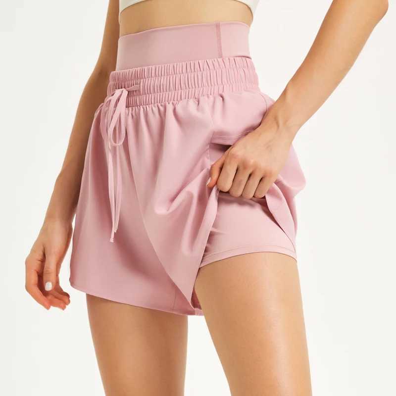 Womens lightweight breathable fitness running shorts 2-inch womens quick drying fitness shorts W250324