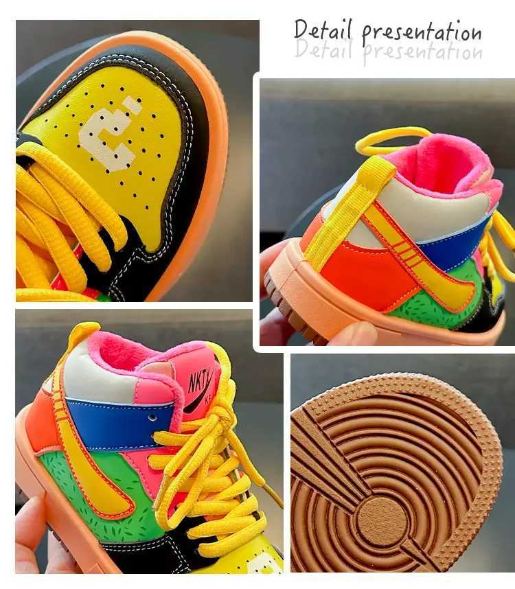 New childrens casual shoes seasonal childrens sports shoes painted duck basketball sports shoes boys and girls sports shoes board shoes W250324