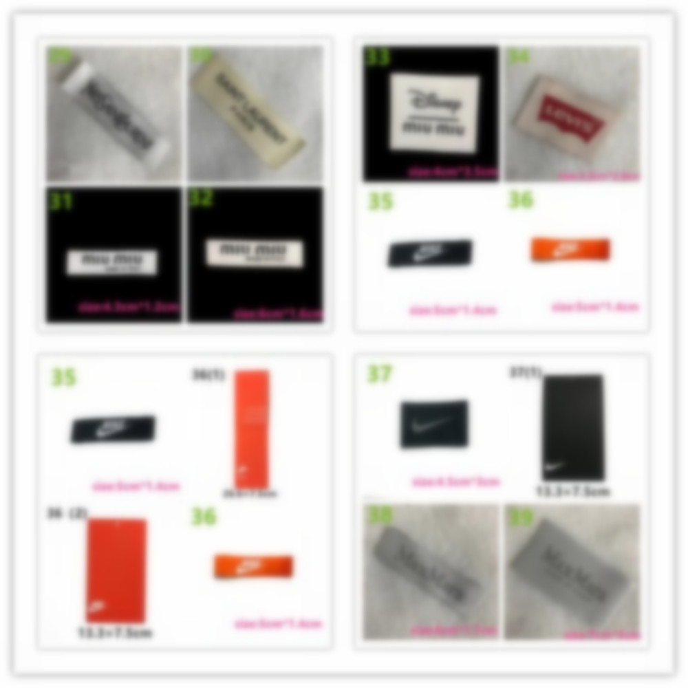 1 pieces/bag Brand Clothing Label L30-47 Logo Clothing Accessories DIY decorative clothing accessories patch