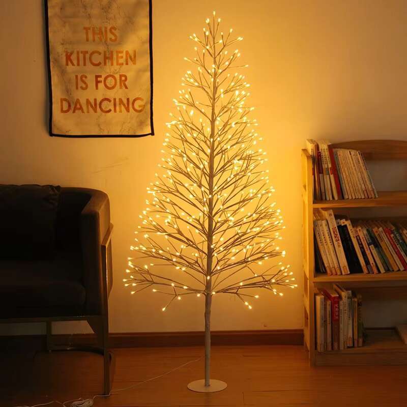 Made in China, high-quality white Christmas tree with LED outdoor cherry blossom artificial