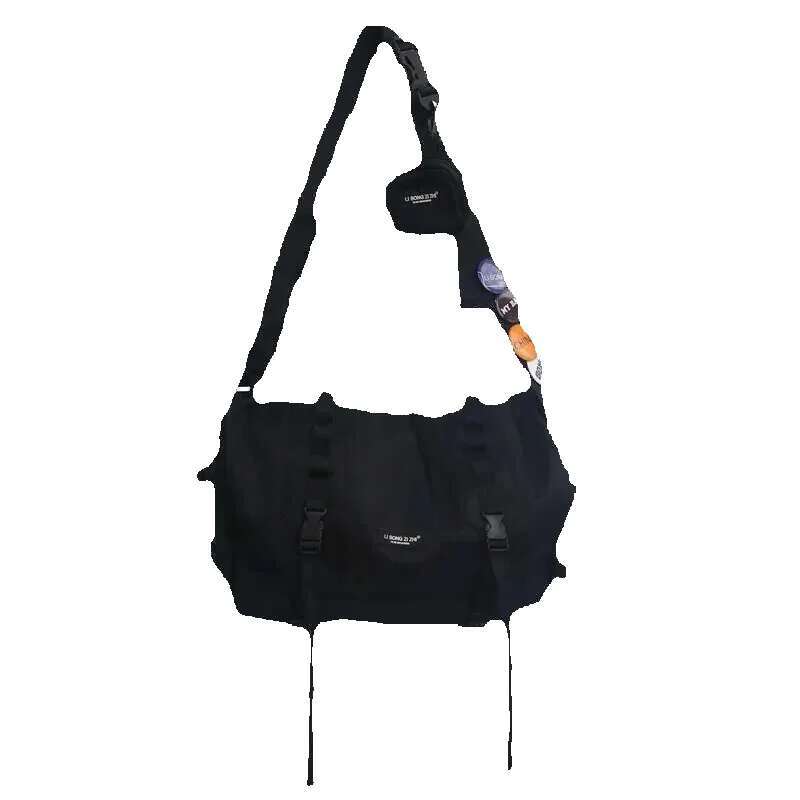 Tilorraine Trendy Locomotive Covered Messenger 2022 Japanese Korean Street Leisure Single Shoulder Crossbody Bag Unisex