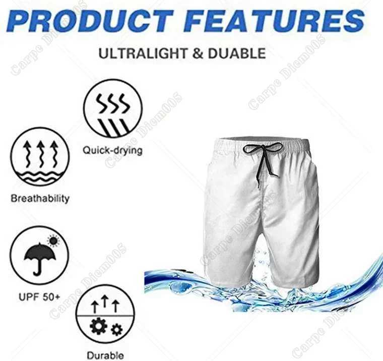 St. Patrick Clovers Mens Summer Casual Beach Shorts Mens Quick Drying Mens Pull up Waist Surfing Swimming Shorts W250324