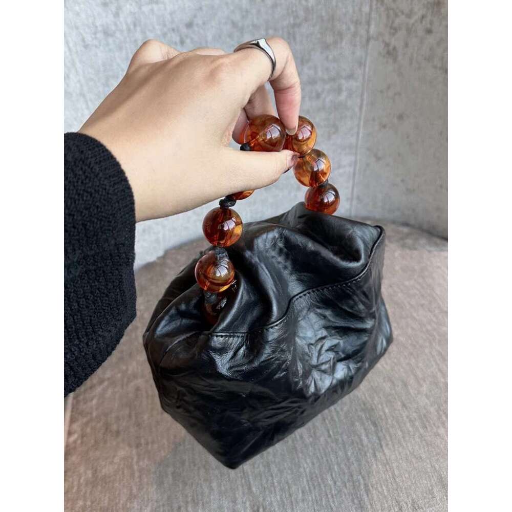 Women's Bags TGF niche designer's Chinese style bead for women new hand grip chain carrying crossbody bag