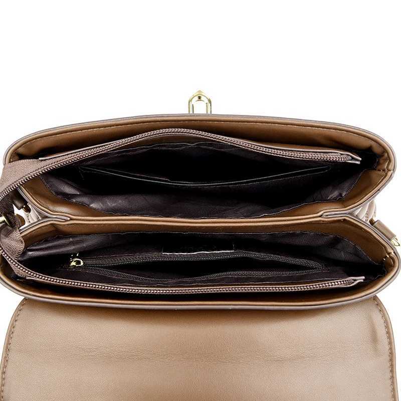 Fashionable and high-quality soft leather messenger bag luxurious designer multi-layer womens handbag womens shoulder bag Z250324