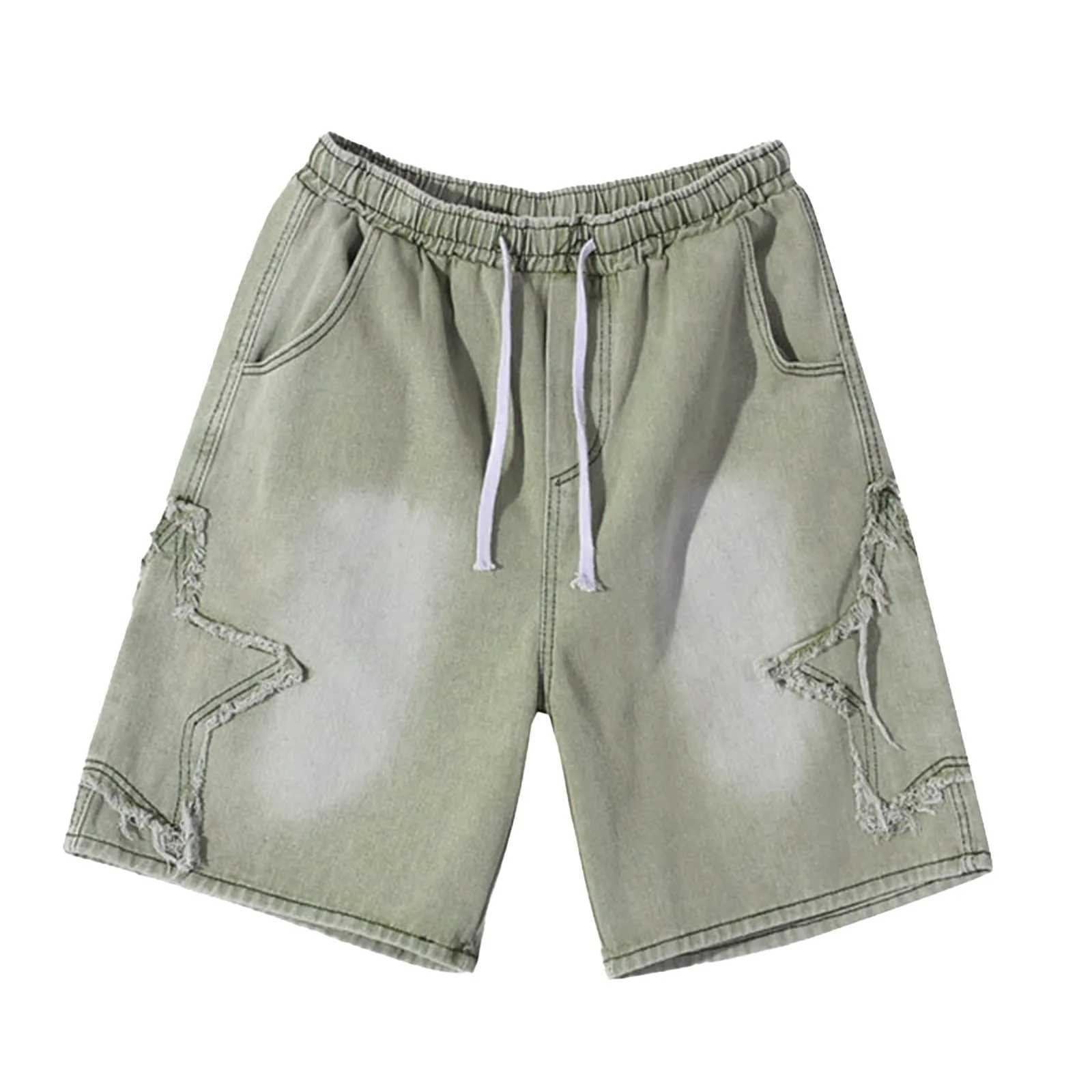 Summer casual workwear shorts mens loose sports pants Mens Denim Shorts Summer Design Casual Hip Hop Everything mens clothing T250603