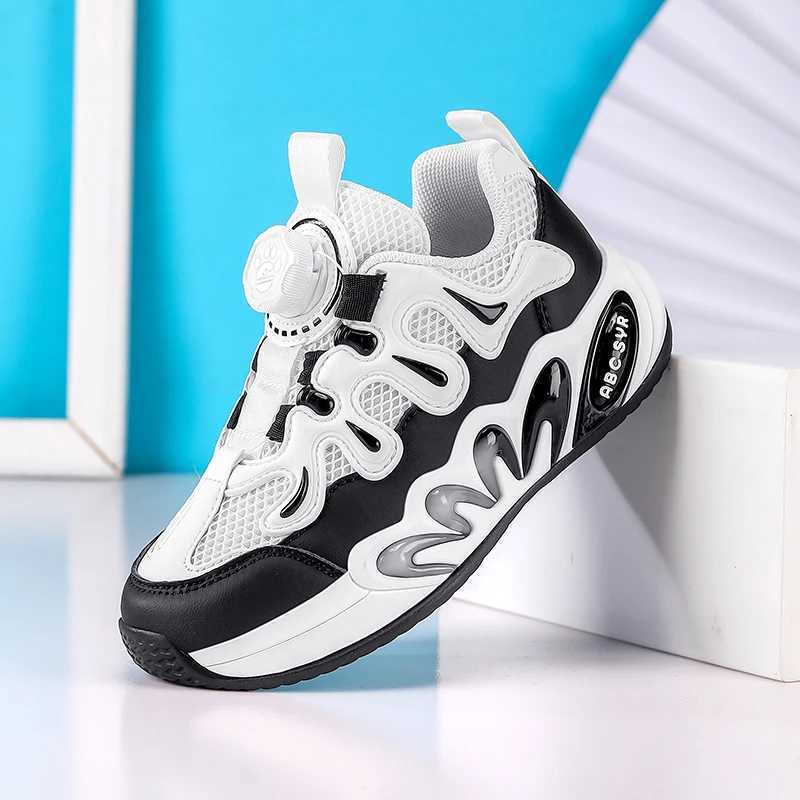 Childrens basketball shoes flat and comfortable 2025 fashion website summer breathable field training luxurious childrens design sports shoes W250324