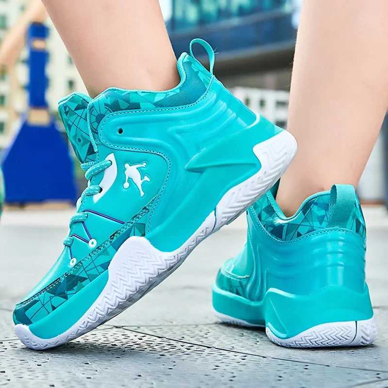 Fashion brand childrens sports shoes boys basketball shoes outdoor thick soled childrens sports shoes childrens sports shoes W250324