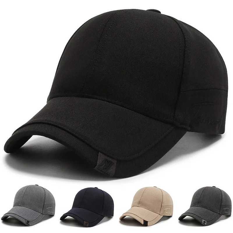 High quality mens pure cotton baseball cap luxury fashion black outdoor sports leather cap bone sunglasses glasses truck cap KpopXJ250325