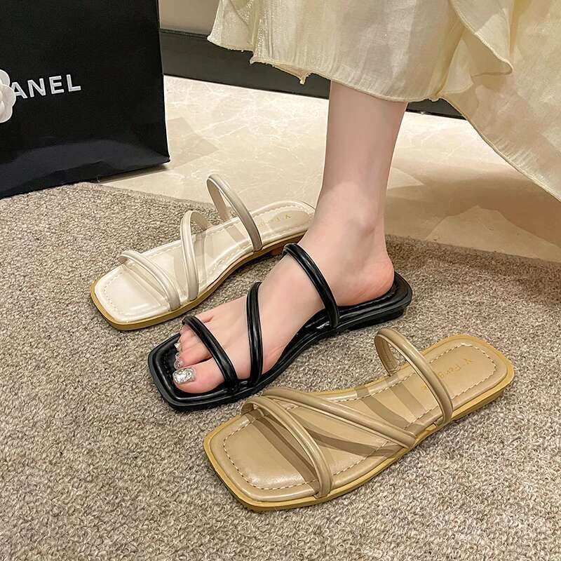 New Foldable EVA House Slippers Portable Hotel Travel Slipper Bathroom Non-Slip Slides Home Indoor Flat Shoes for Men Womem