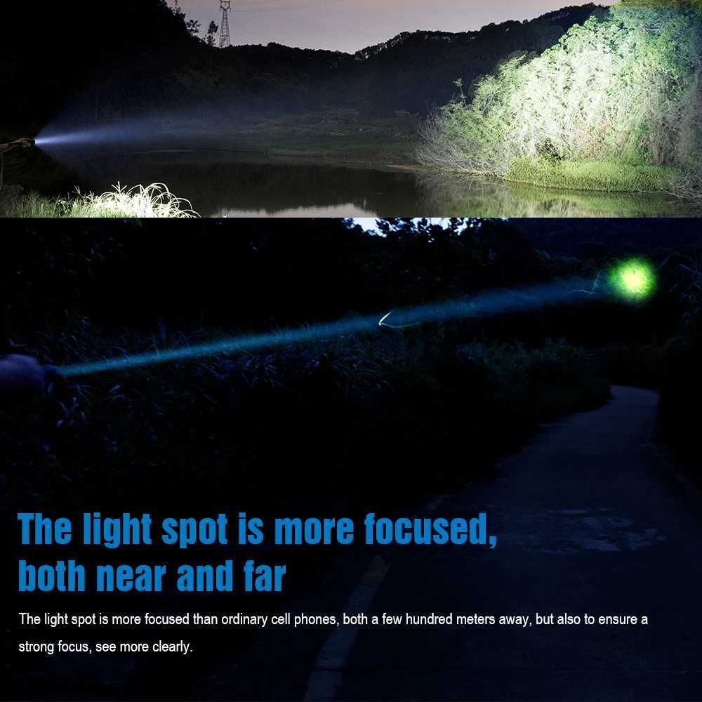 Trustfire T30R LEP tactical flashlight 460 lumens La ser 1100M beam range military rechargeable self-defense LED flashlight Z250325