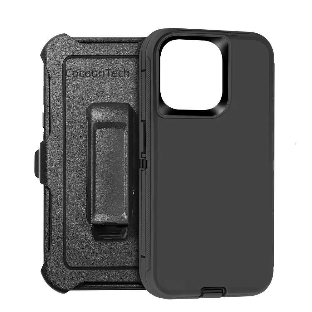 Hotsale Defender Black Belt Clip for iPhone 16 15 14 13, with 360 degree Rotating Bracket Combination Phone Case