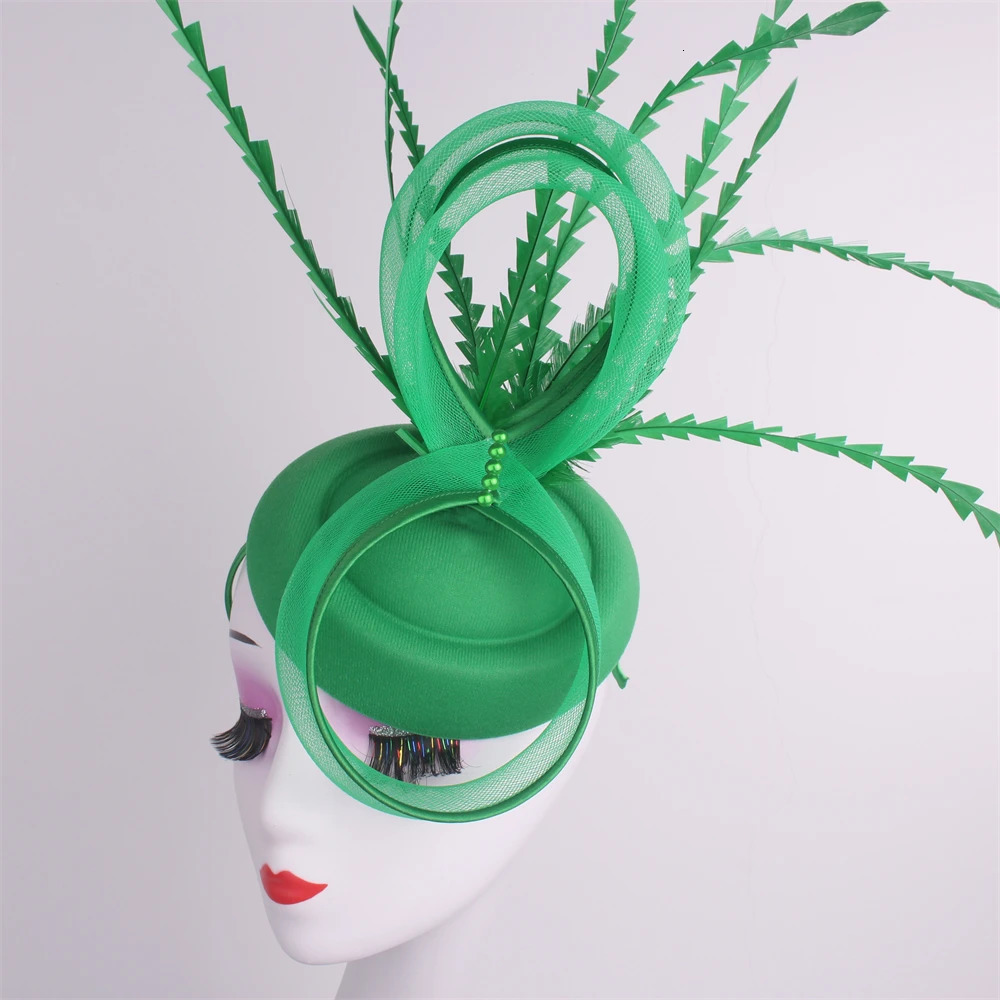 Ladies Royal Ascot Chapeau Cap Wedding Fascinator Hat Headpiece Women Church Party Pillbox With Headband Bride Party Fascinators 250322