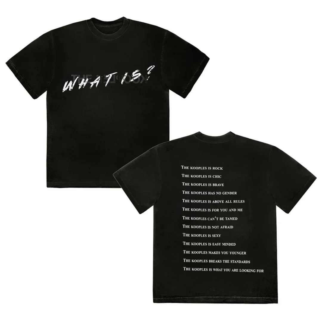 2025 Graphic Printing Kooples Women T-shirt Year Gift Top Clothing s Print Women T Shirt Y2K Tops Tees 250325
