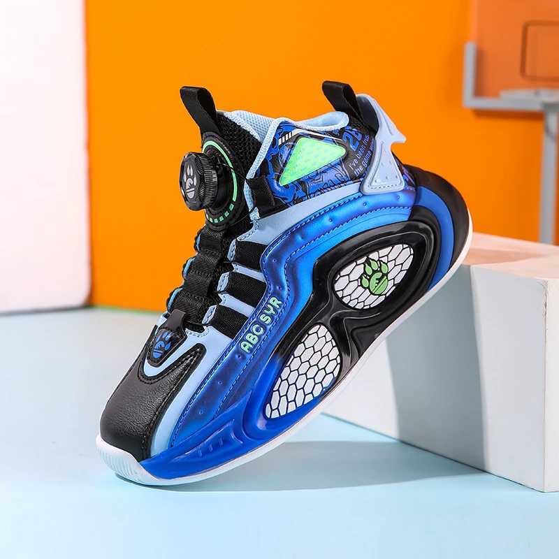 Boys top sports shoes childrens tennis shoes basketball school sports running coach newly designed childrens shoes for ages 6 to 14 W250324