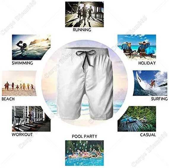 St. Patrick Clovers Mens Summer Casual Beach Shorts Mens Quick Drying Mens Pull up Waist Surfing Swimming Shorts W250324