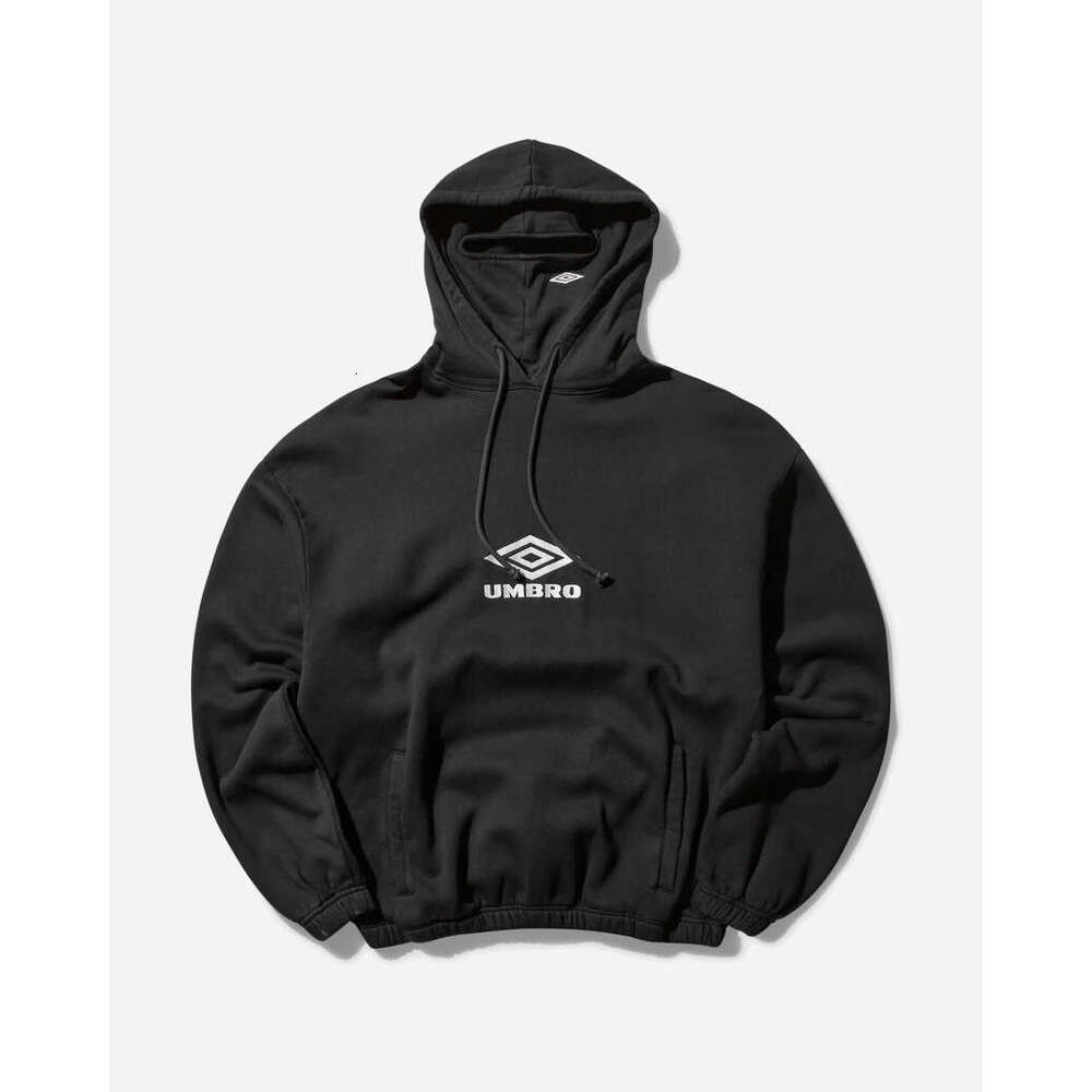 Autumn/Winter New Ins American Trendy Brand Double Hat Face Mask High Street Hoodie