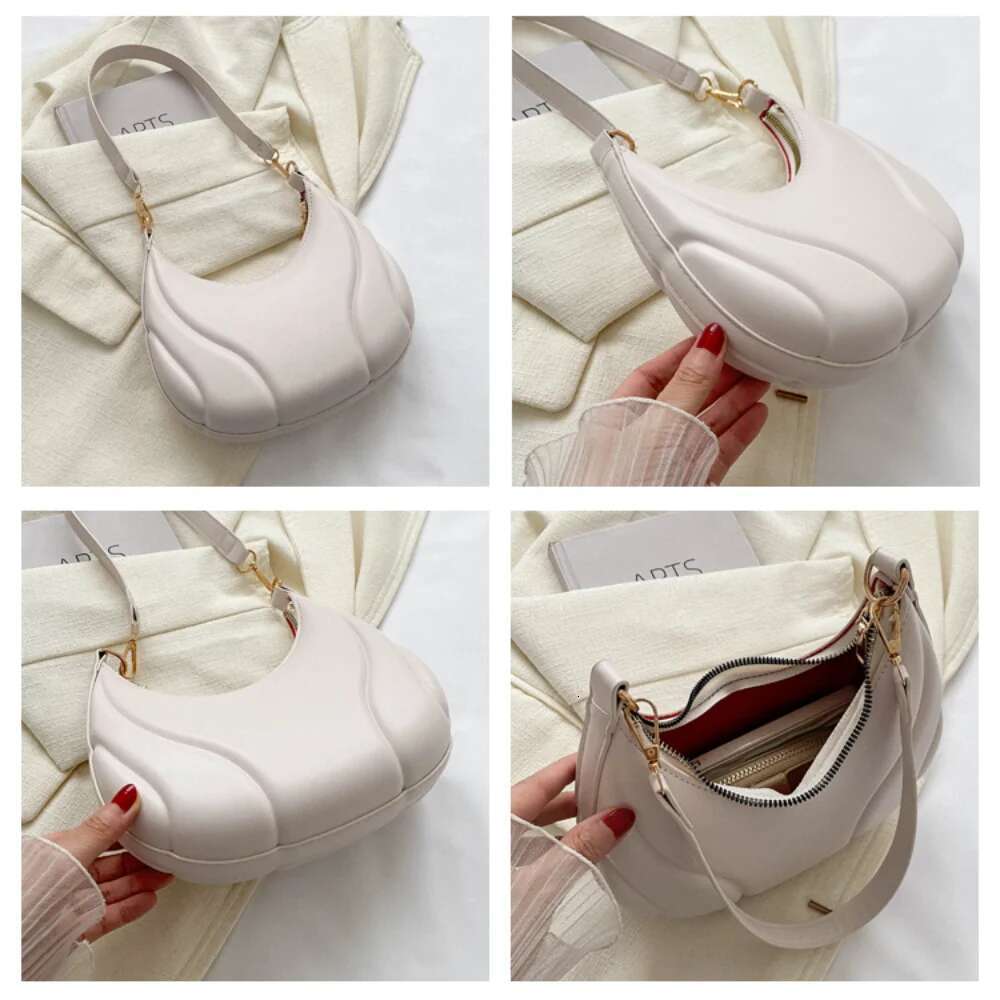 2025 New Retro Solid Color Saddle Bag High Quality Leather Shoulder Bag Suitable for Women's Designer Fashion Crossbody Bag4