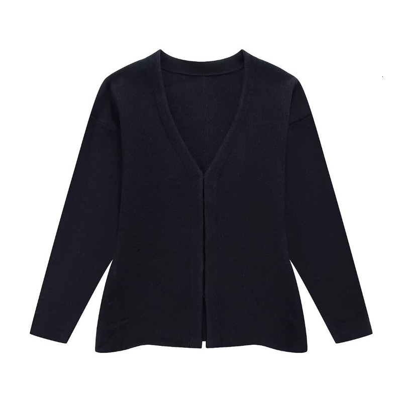 TRAFZA Style Women's Loose Sleeved Knitted Jacket Mini Skirt Set