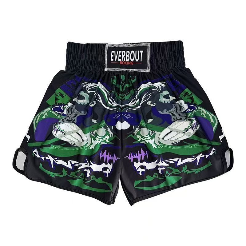 2025 New Muay Thai Shorts Boxing Shorts Fighting Professional Sanda Sports Shorts Men's and Women's Free Fighting Training Shorts