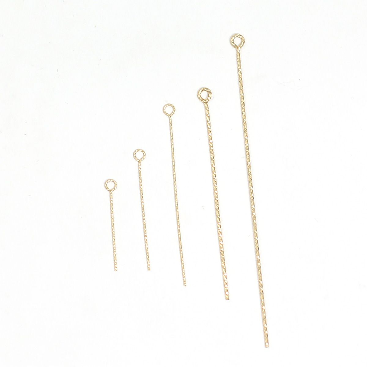 Beadsnice 14k Gold Plated Metal Eye Pins Essential Component for Creative Jewelry Design