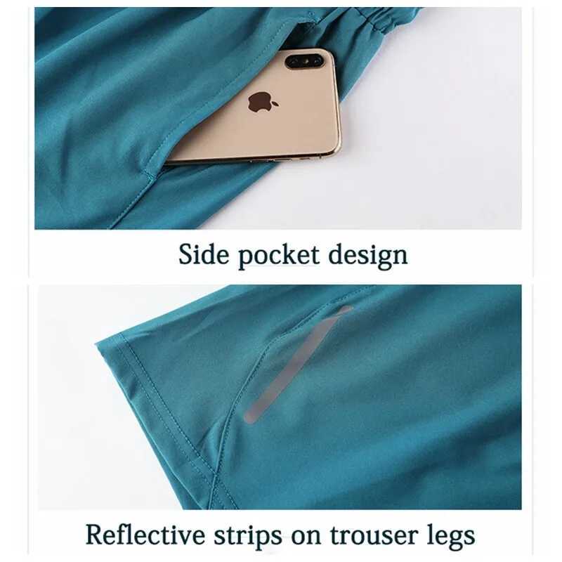 Sports shorts mens running summer cooling thin quick drying basketball loose fitness training casual Capris shorts W250324