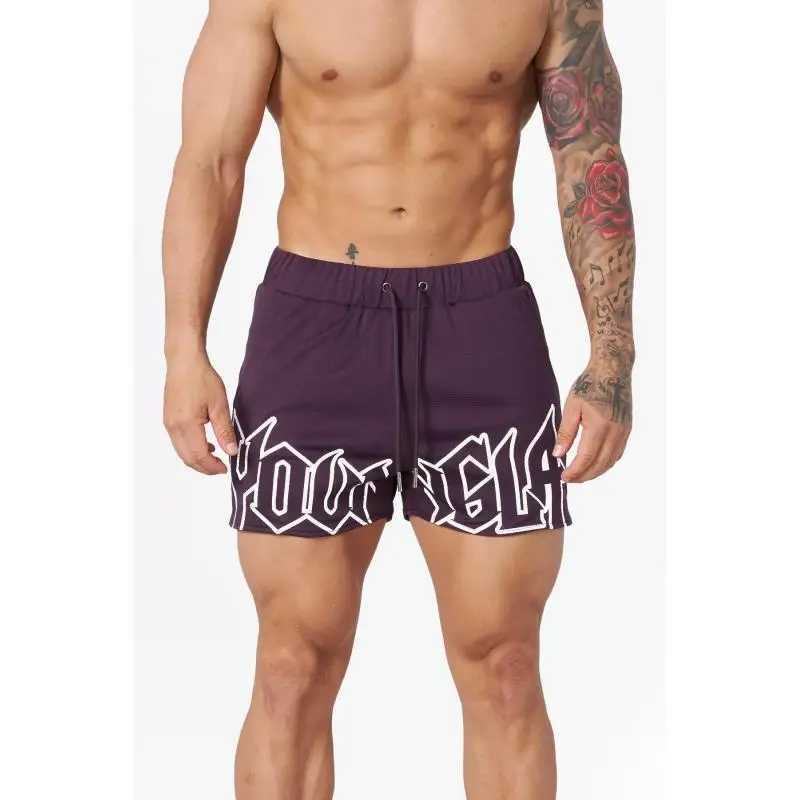Gym sports and fitness mens shorts American style elegant clothing brand jogging outdoor running basketball training shorts beach 22pantsT250324