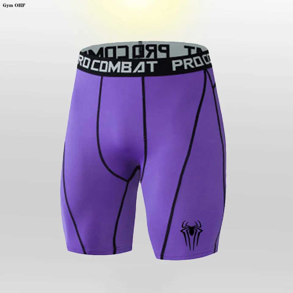 Mens compression running shorts sports shorts fitness shorts quick drying luggage underwear tight sports pants W250324