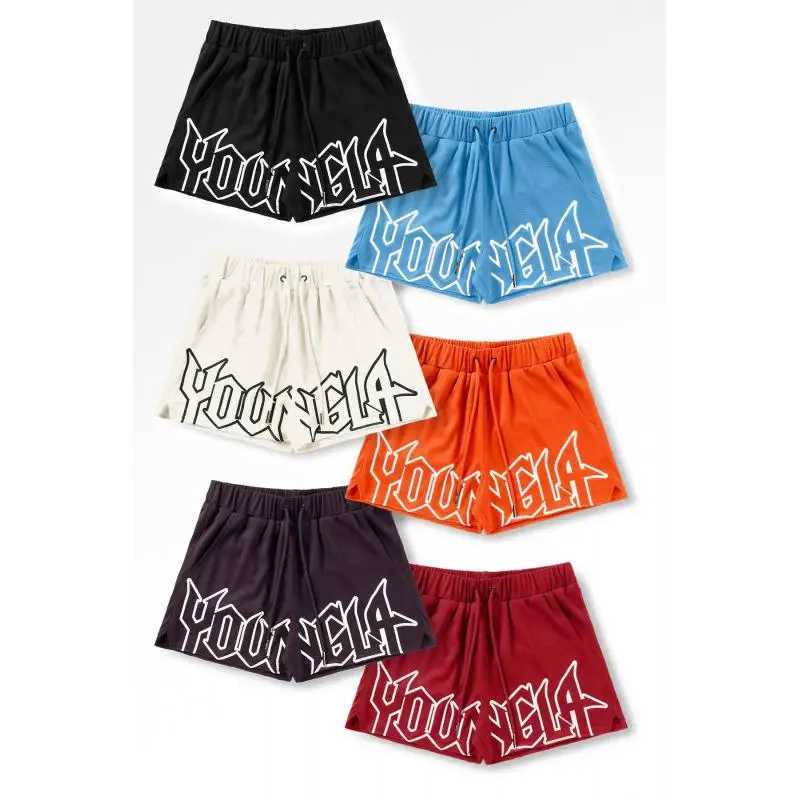 Gym sports and fitness mens shorts American style elegant clothing brand jogging outdoor running basketball training shorts beach 22pantsT250324