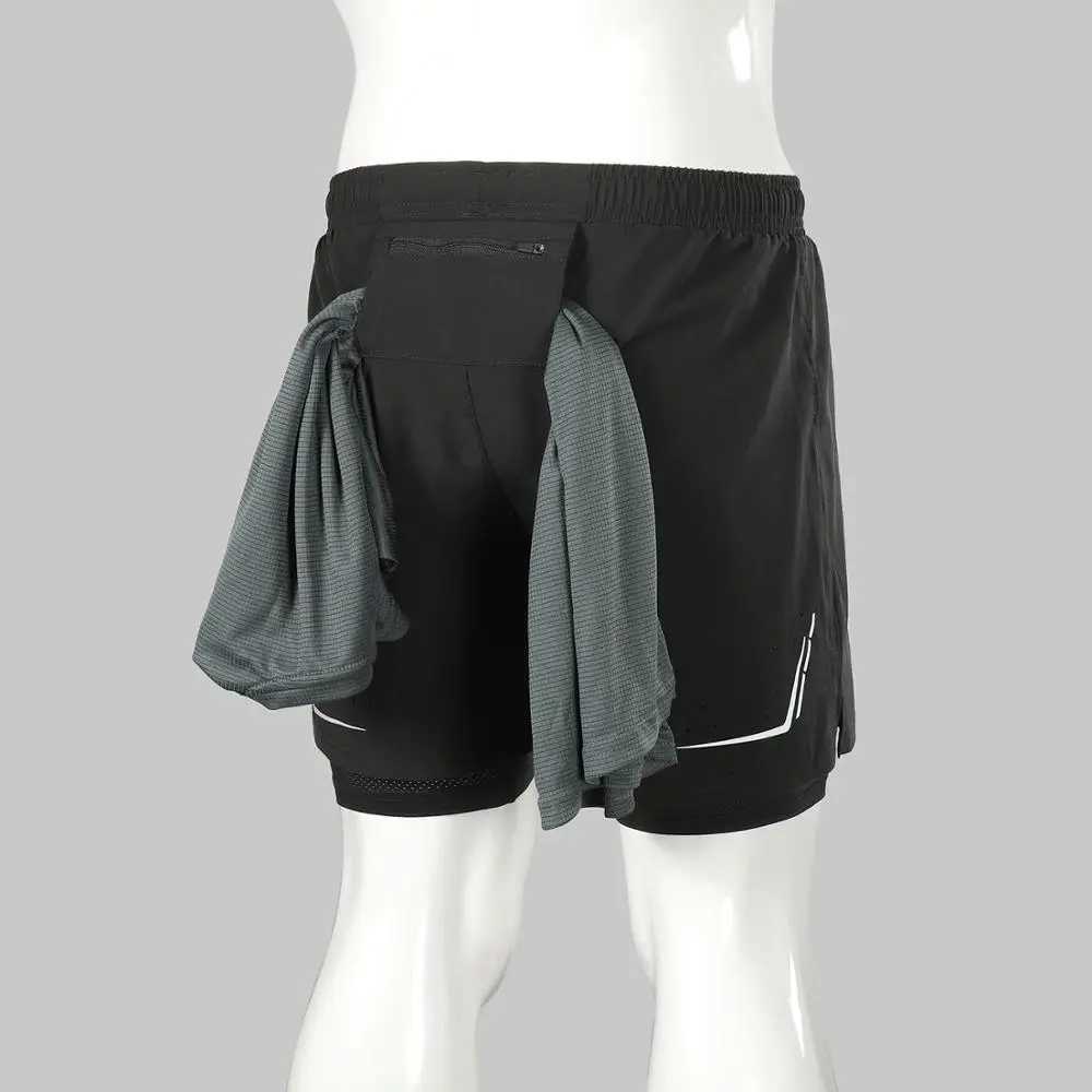 ARLUXEO Mens Running Sprint Active Training Slow Running 2 Long Lining Fast Drying B92 W250324