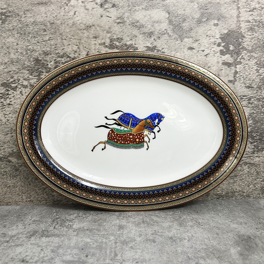 Bone China Oval Fish Plate Ceramic Tableware Sushi Dish Sashimi Plate Cooking Plate Molecular Cooking Tableware