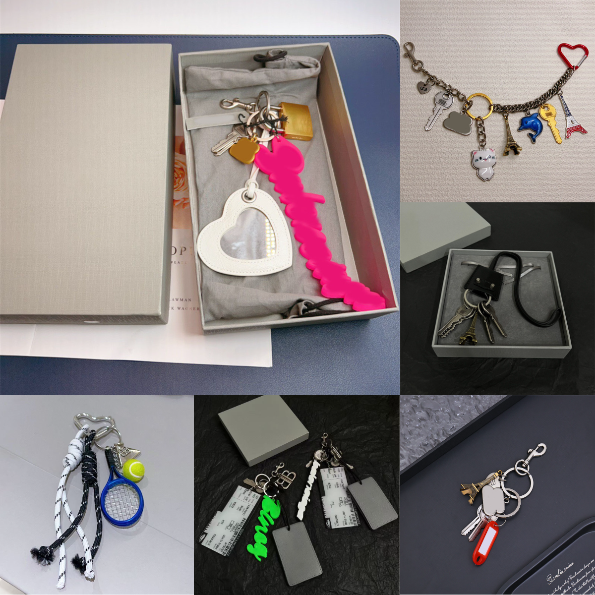 women charm keychain small souvenirs in multicolored aki charm keychain pendant handbag charm men accessories key chain gift