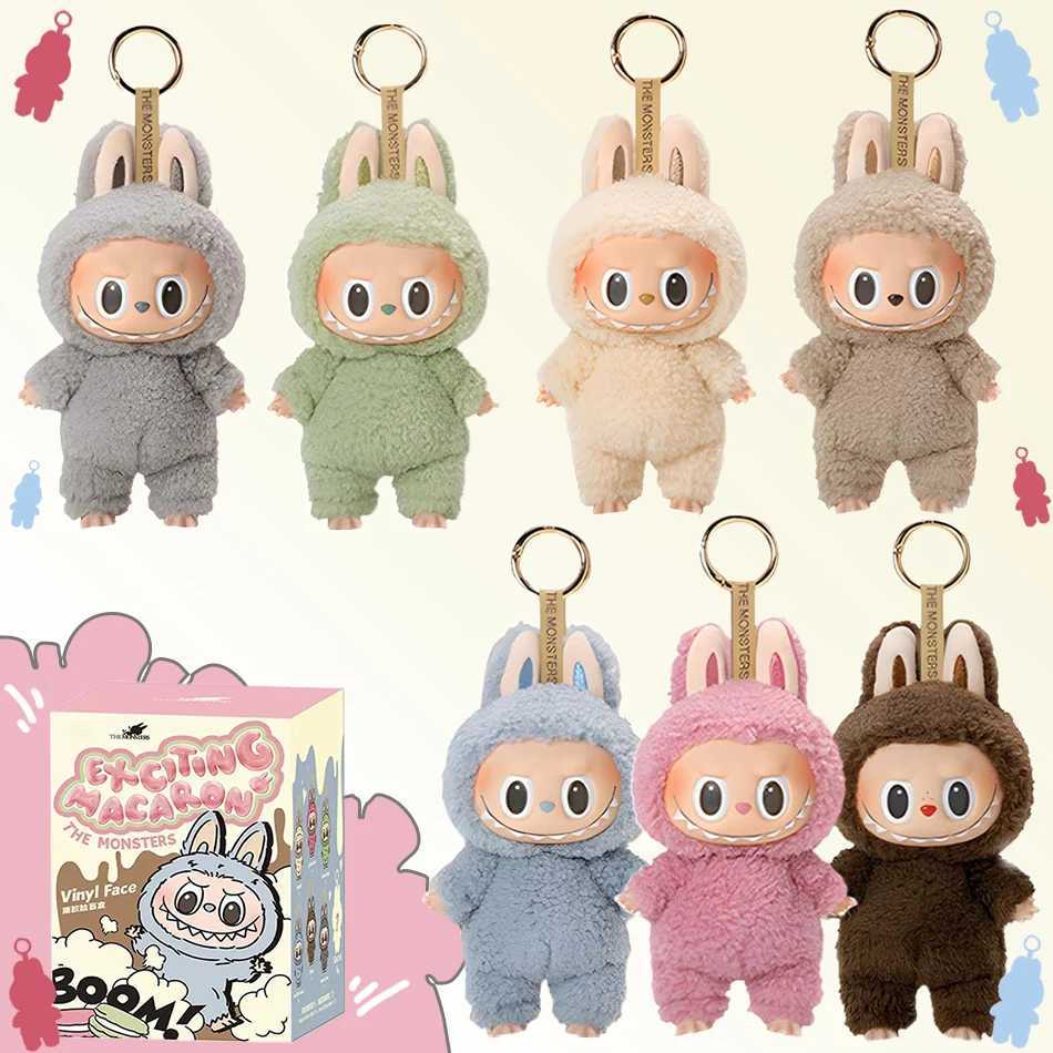 Labbubu blind box shaped pendant toy cute cartoon keychain accessories charm keychain decorative bag decoration childrens giftT250325
