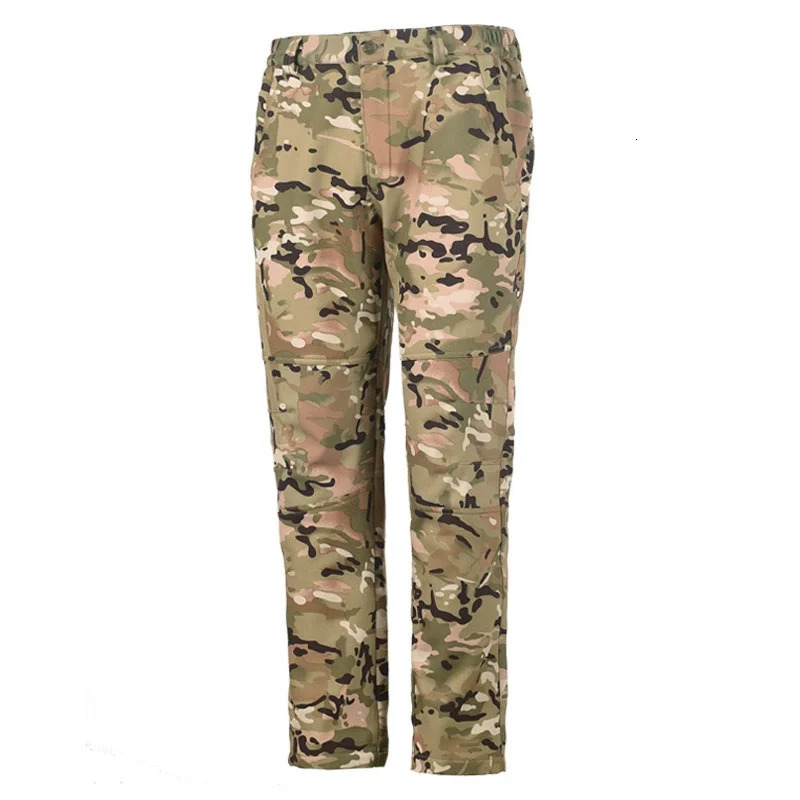 warm winter mens soft shell pants travel waterproof outdoor camping and hiking wool windproof skiing suit 250322