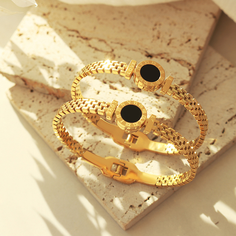 jewelry gold jewlery Gold Plated Stainless Steel Daily Outfit designer bracelet women bracelets bangle armband