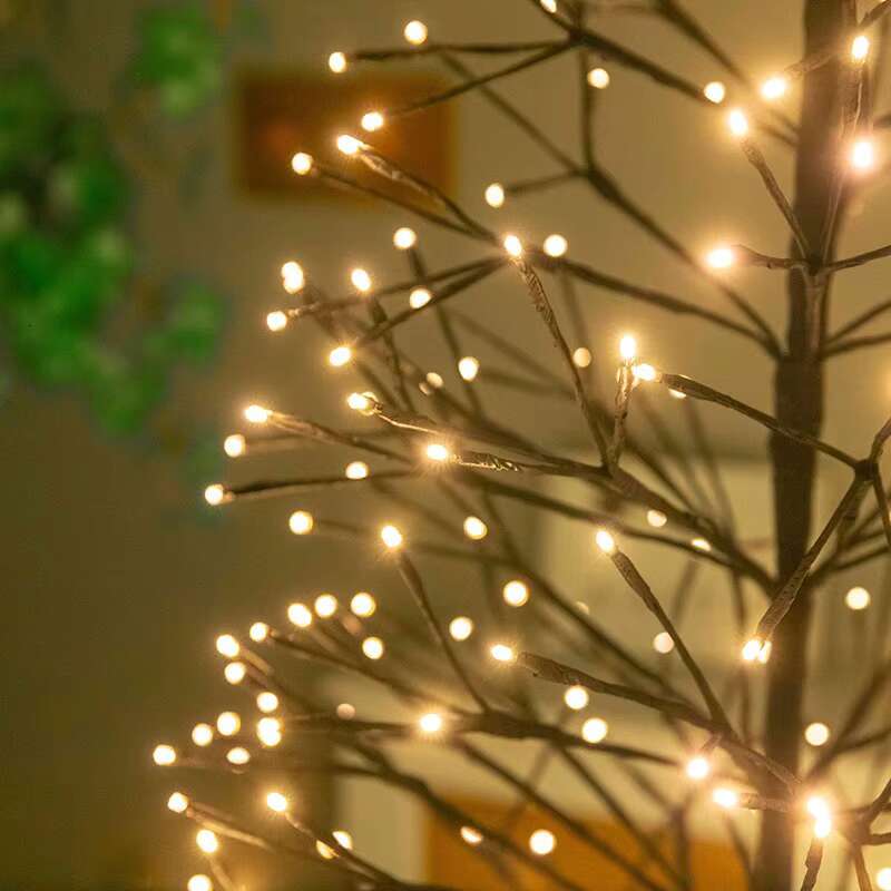 Made in China, high-quality white Christmas tree with LED outdoor cherry blossom artificial