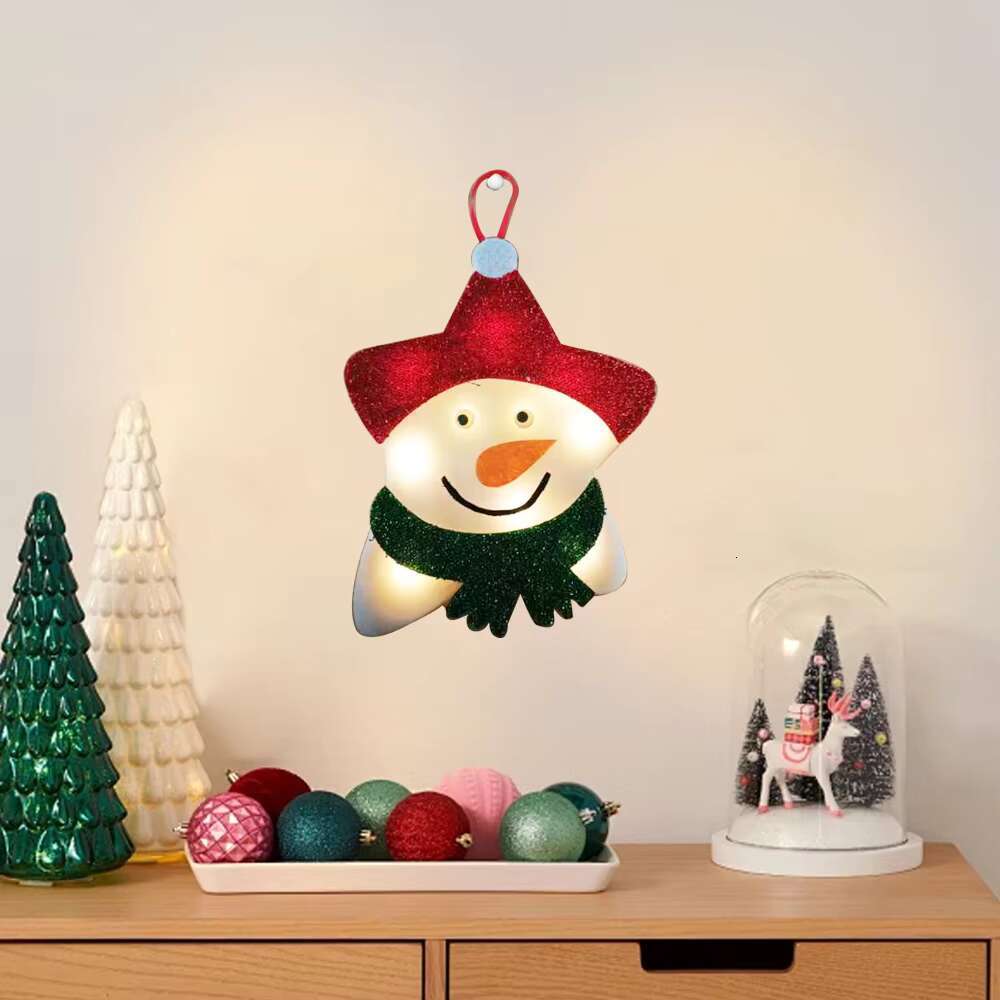 Creative design of Christmas chandelier, snowflake star, elk, cedar shaped lamp, decorative lighting