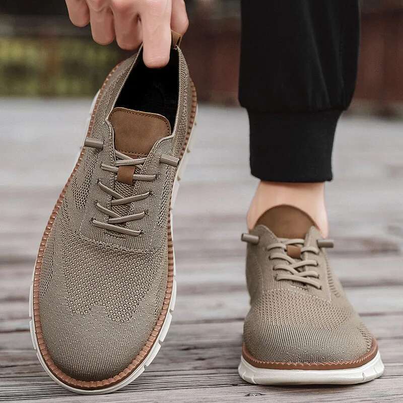 Men Casual British Style Oxfords Fashion Formal Brogue Business Urban Shoes Male Dress Sneakers for Party