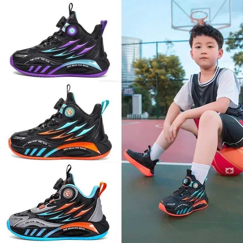 Childrens basketball boots casual shoes childrens fashion sports shoes 4 to 9Y lightweight sole anti slip color SK927 W250324
