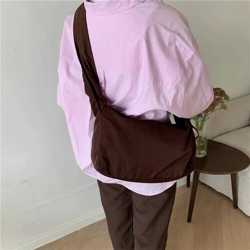 Large capacity shoulder bag womens handbag high-quality messenger bag canvas casual handbag Z250324