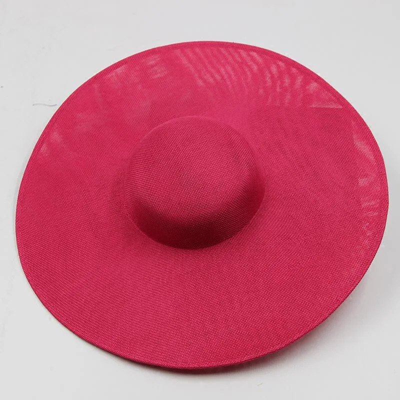 Ladies Fascinators Millinery Hat Base Party Wedding Sinamay Hat White Wide Brim Fedora kentucky Headpiece Hair Accessories 250324