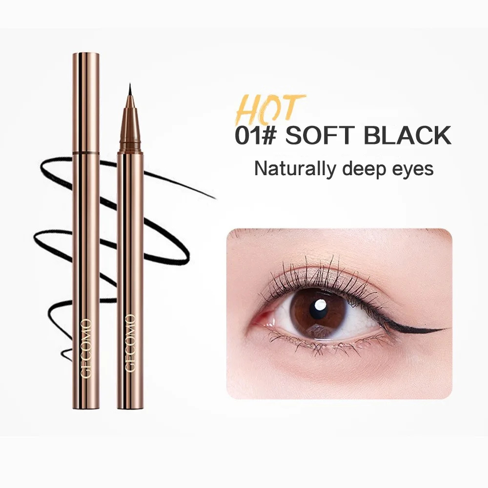 GECOMO color-condensing smooth liquid eyeliner pen smooth quick-drying anti-durable eyeliner 250324